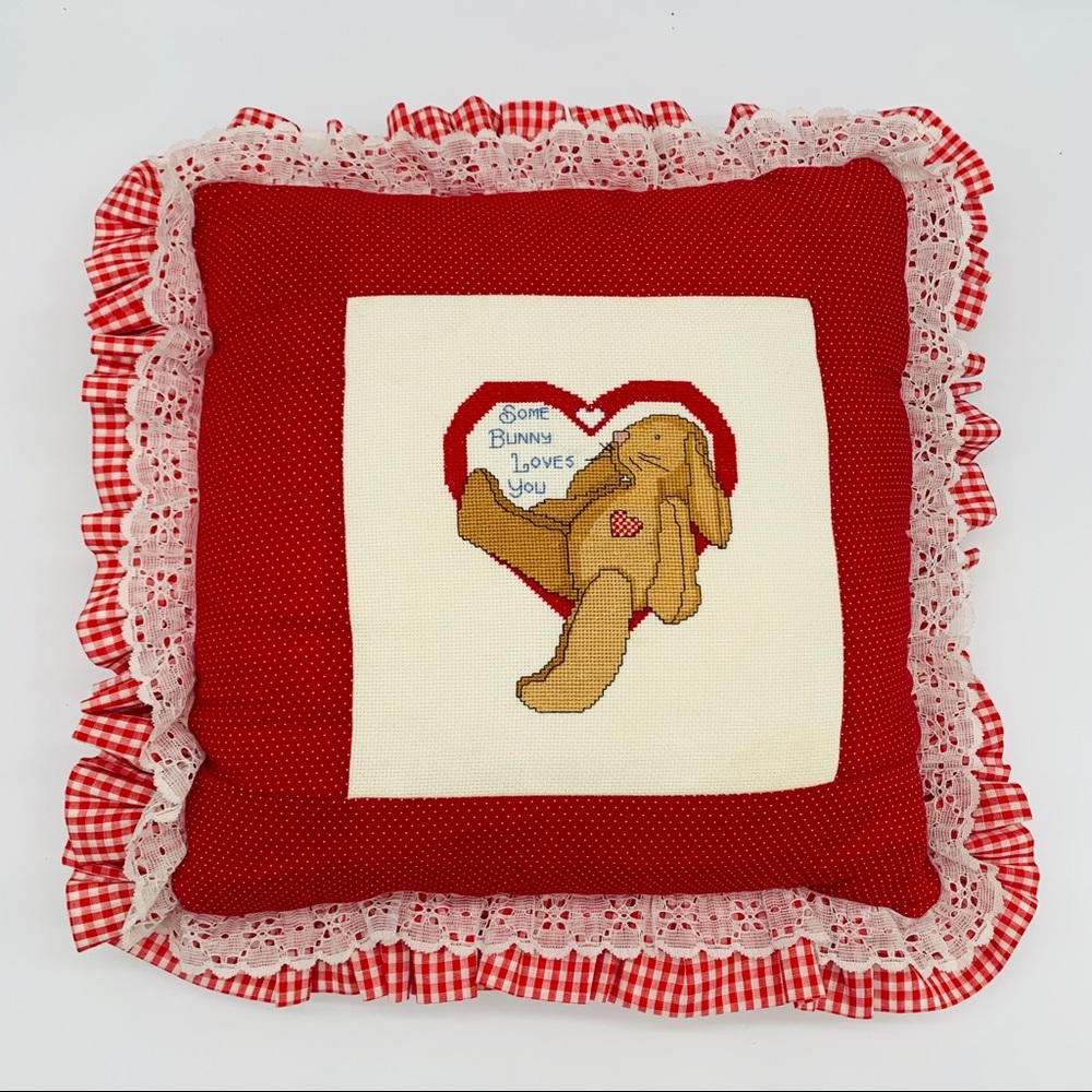Handmade Bunny Decorative Pillow